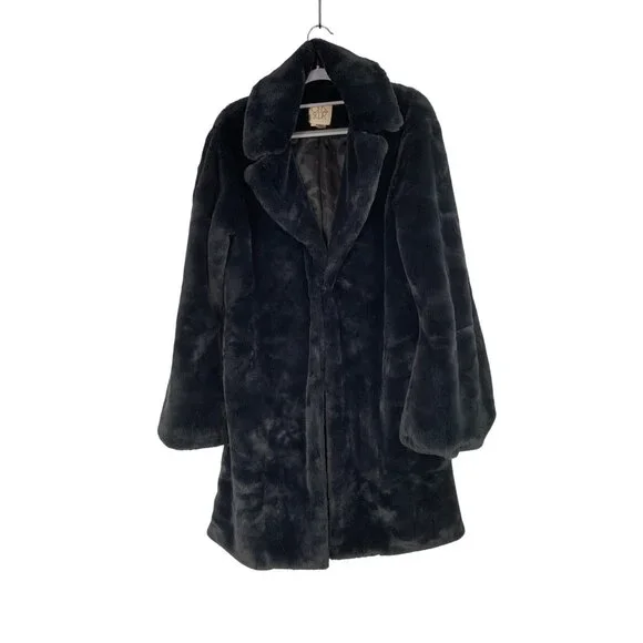 Teddy Coat Mens Vintage Fur Coats Vintage Mens 42 44 Faux Fur Over